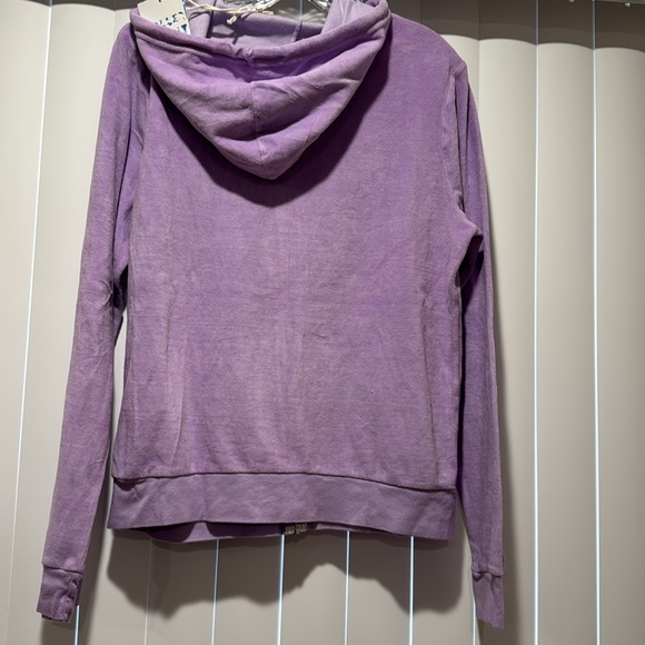 Roller Rabbit lavender disco zip up hoodie. - Picture 9 of 13